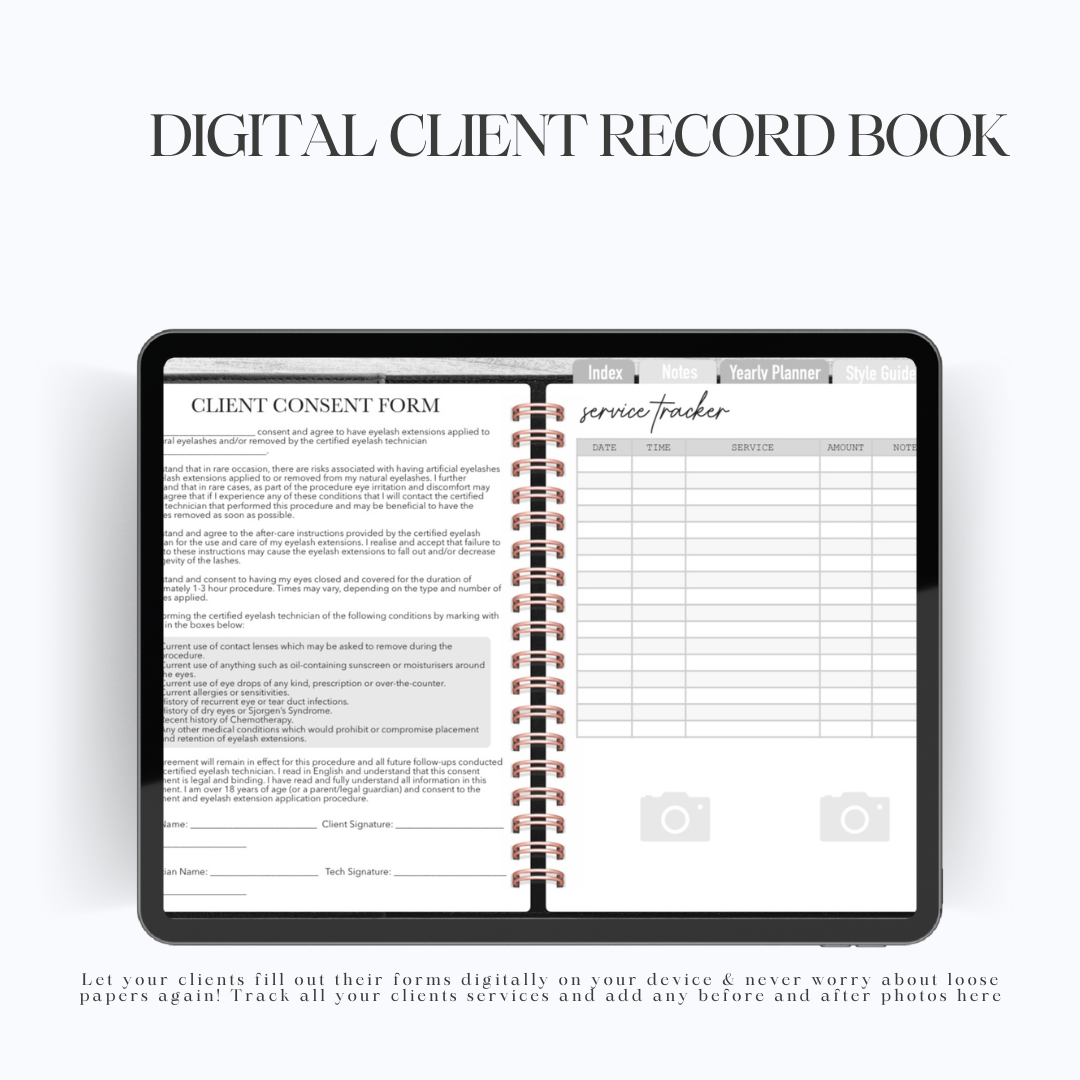 DIGITAL CLIENT RECORD BOOK (Done For You)